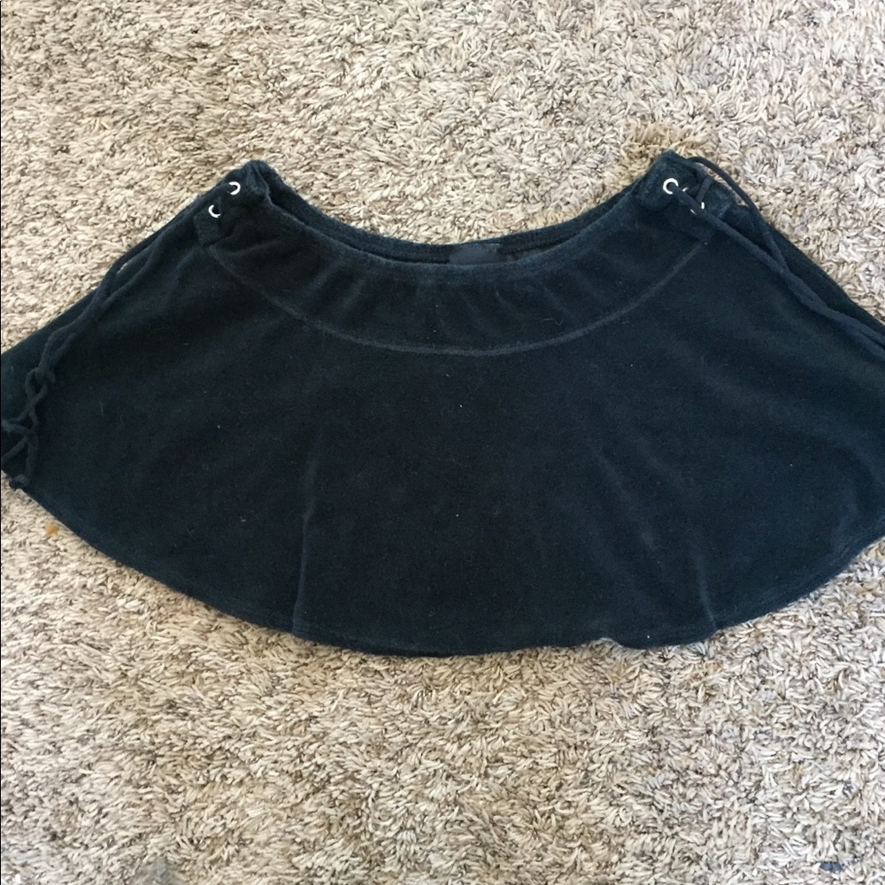 Black swimsuit cover